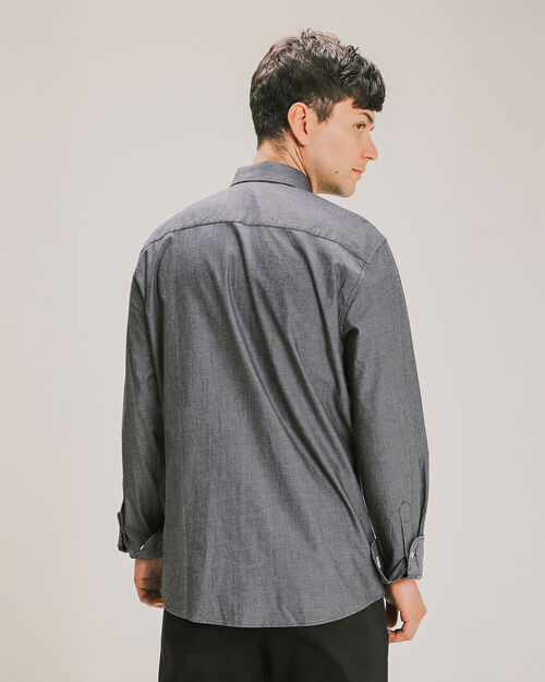 Camisa Manga Larga Gris